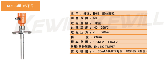 RR30導(dǎo)波雷達(dá)物位計(jì)